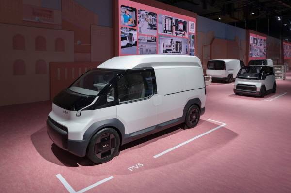‘2024 부산모빌리티쇼’ 기아관 ‘PBV 존’에 전시된 PV5 하이 루프 [사진제공=기아]