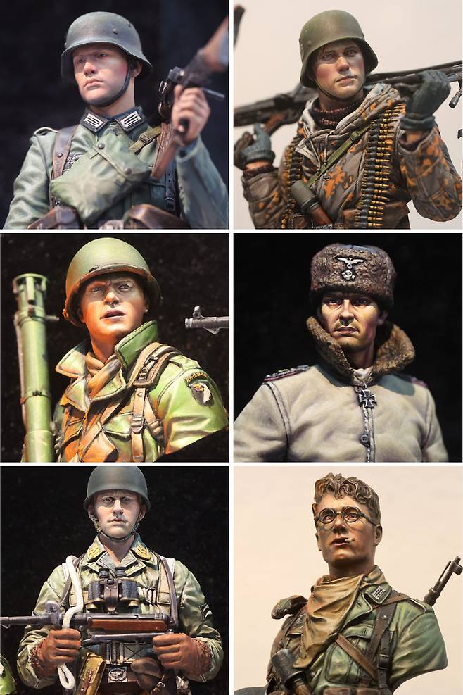 WW2 MG34 Gunner-박준우 作, mg gunner-이재원 作
Bastogne 1944-김용현 作,  Max Wünsche Kharkov-김래현作
Fallschirmjager-임창만 作 ,Stalingrad-김용현 作