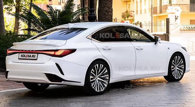ES 하이브리드 풀체인지 예상도(출처:&nbsp;kolesa.ru)