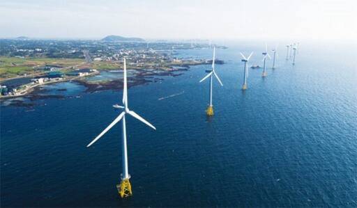 제주 탐라해상풍력발전소 전경. 사진은 해당 기사와 직접적인 관련 없음. 인천시 제공