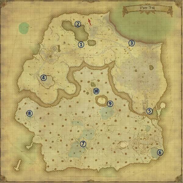 - 야쿠텔 수해 풍맥 위치