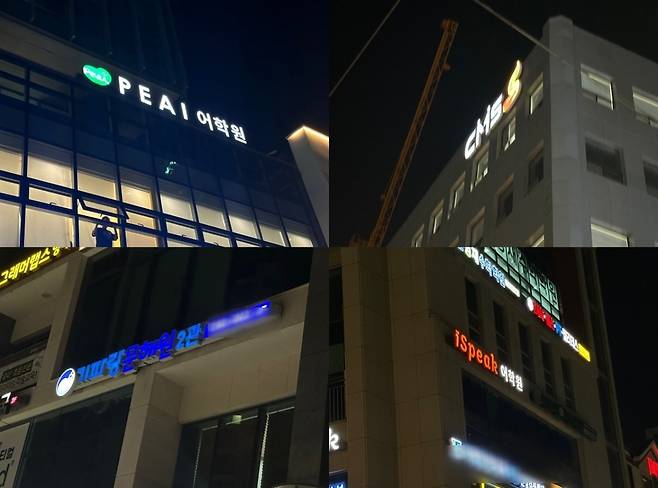 서울 강남구 대치동 한티역과 은마아파트사거리 사이에는 초등학생을 대상으로 하는 유명 국어·수학·영어 학원이 들어서 있다./사진=이혜인 기자