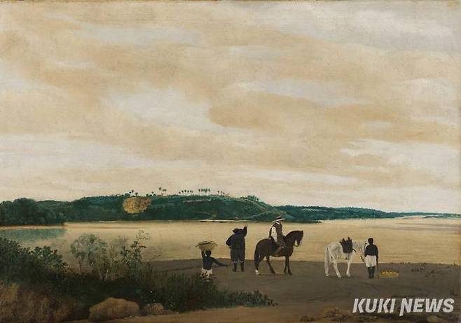 프란스 포스트, 브라질 이타마라카 섬의 풍경, 1637