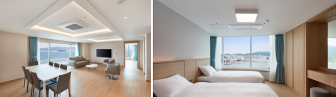 로얄스위트프리미어 객실 / 사진=금호통영마리나리조트 제공