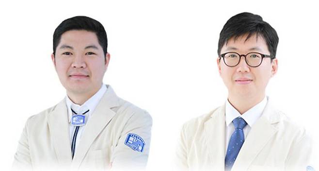 성필수 교수(왼쪽)와 한지원 교수