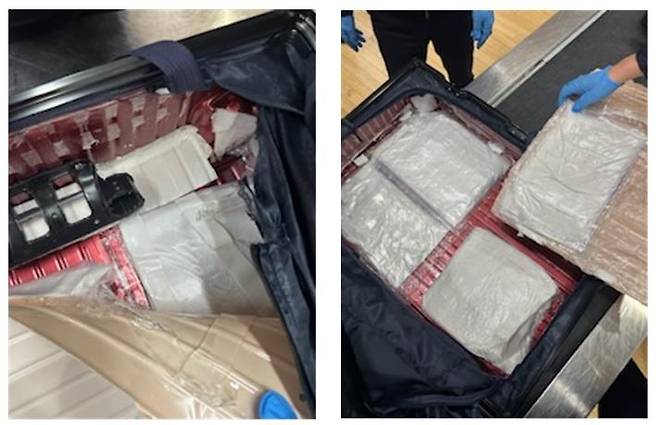 여행용 가방에 숨긴 마약 [인천지검 제공. 재판매 및 DB 금지]