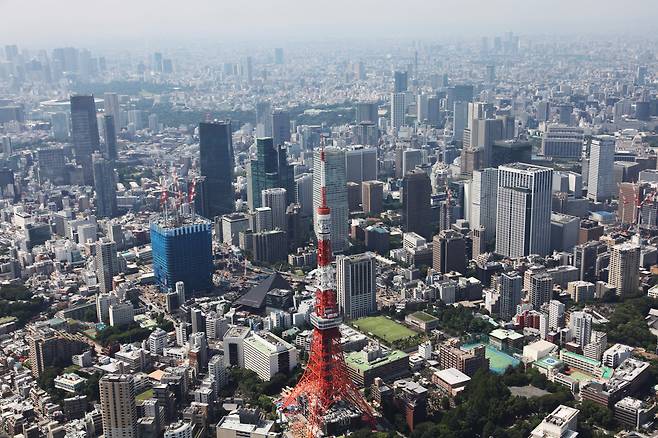 '도쿄 타워'가 보이는 일본의 수도 도쿄의 전경/조선일보DB