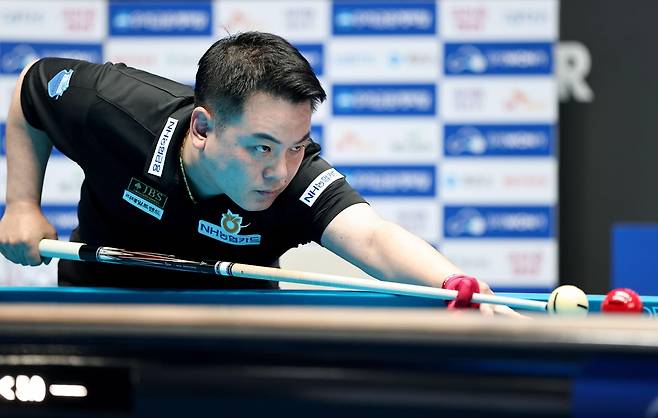 PBA 128강전에서 승리한 조재호 [PBA 제공. 재판매 및 DB 금지]