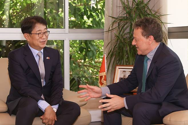 박상우 장관과 압델잘릴 장관 [국토부 제공. 재판매 및 DB 금지]