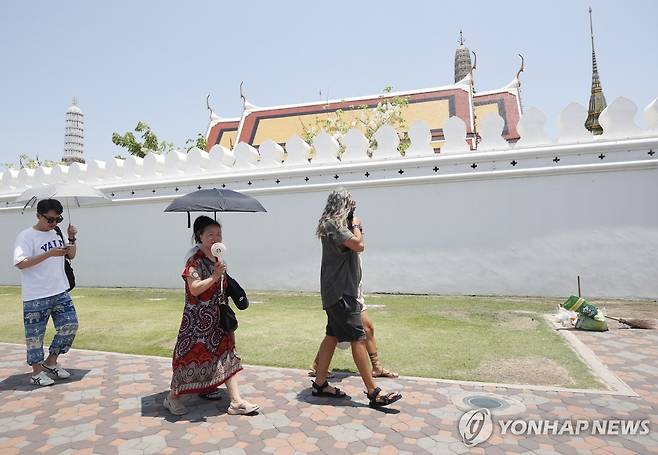 태국 왕궁 담장 [EPA 연합뉴스 자료사진. 재판매 및 DB 금지]