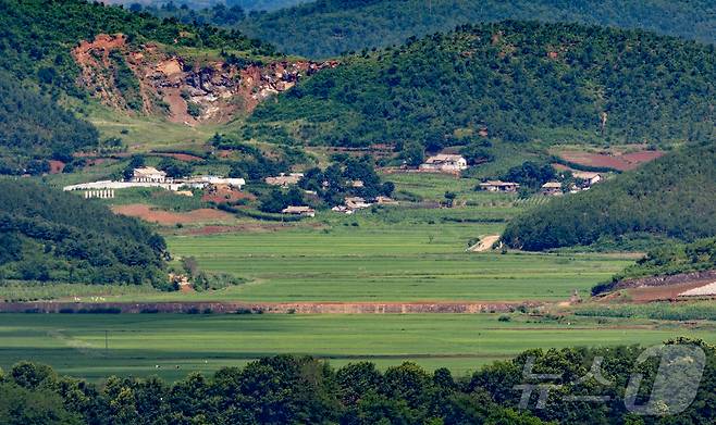 파주시 접경지역. 2024.7.1/뉴스1 ⓒ News1 이재명 기자