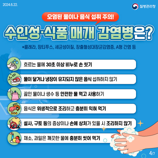 풍수해 감염병 예방수칙 포스터.사진=예산군보건소 제공