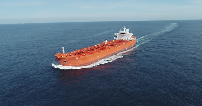 2022년 3월 HD현대미포에서 건조해 인도된 석유화학제품운반선(PC선). <HD한국조선해양>