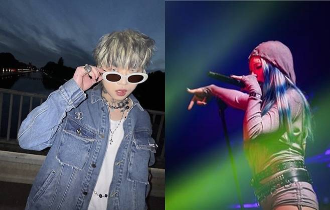 래퍼 애쉬 아일랜드(왼쪽)와 챤미나 [애쉬 아일랜드 인스타그램 캡처, 라이브네이션코리아 제공. 재판매 및 DB 금지]