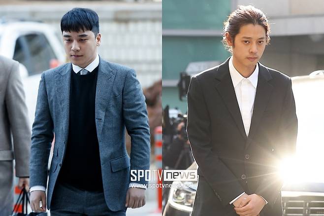 ▲ 빅뱅 출신 승리(왼쪽), 정준영. ⓒ스포티비뉴스DB, ⓒ곽혜미 기자