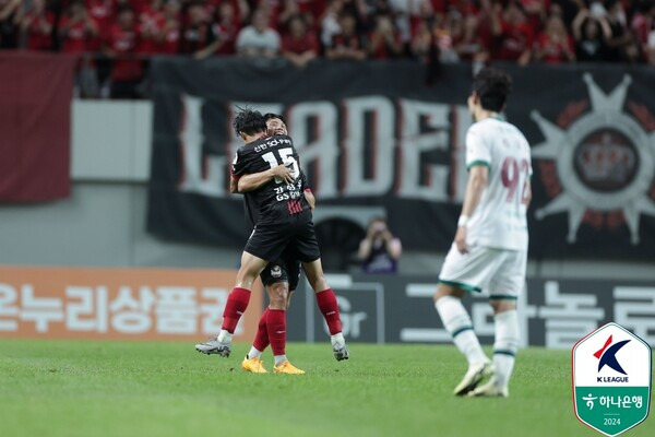 득점 후 기뻐하는 조영욱. 사진┃한국프로축구연맹