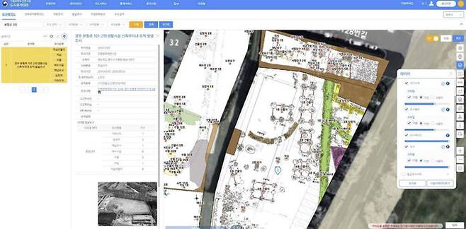 경주 분황로 101 근린생활시설 신축 부지 내 유적 검색 모습