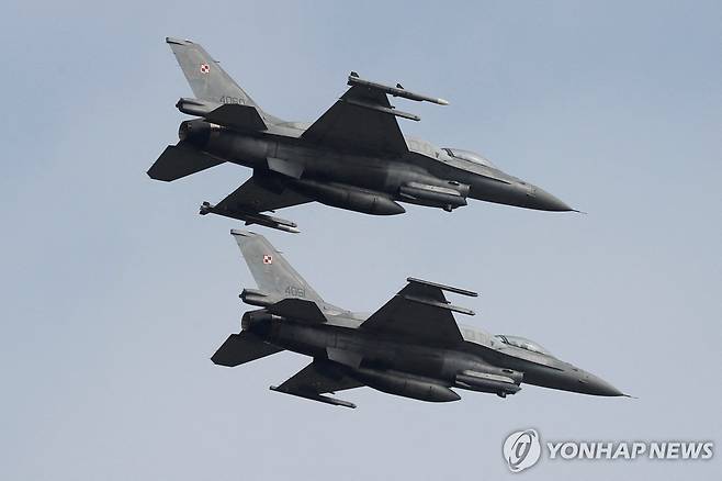 F-16 전투기 [로이터 연합뉴스 자료사진 재판매 및 DB 금지]