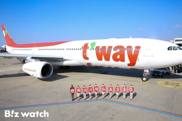 티웨이항공의 A330-300./사진=티웨이항공