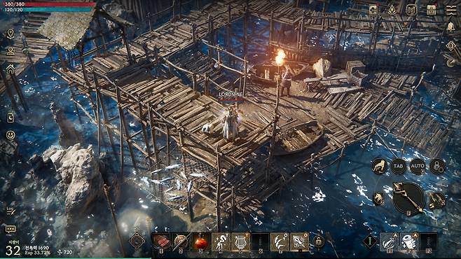 '로드나인' 실제 게임 진행 장면(제공=스마일게이트).