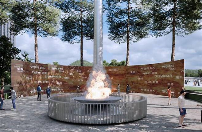 광화문광장 국가상징공간 조성계획 예시도 (사진=서울시)