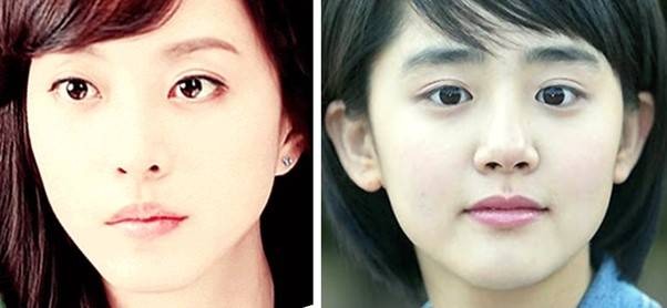 두 눈의 느낌은 매우 다르지만, 그 원인은 눈꼬리의 차이가 아닙니다.