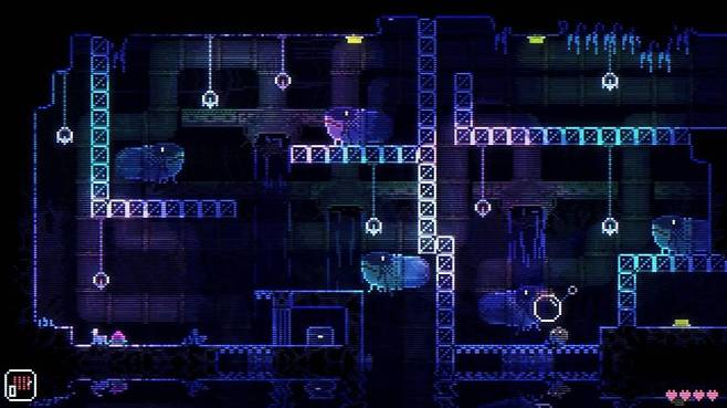 물고기가 생성한 방울을 물고 있다