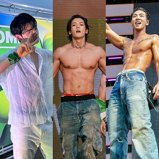 왼쪽부터 차은우, 이민혁, 백호. (사진=차은우 SNS, 비투비 컴퍼니, 플레디스 엔터테인먼트)