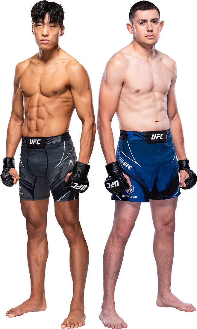 UFC 4승 5패 최승우(왼쪽), 4승 2패 스티브 가르시아 프로필. 사진=TKO