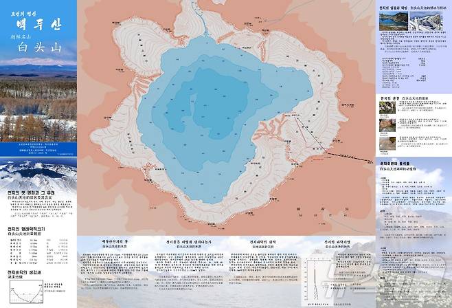 (북한 외국문출판사  '조선의 명산 백두산' 접지 갈무리)