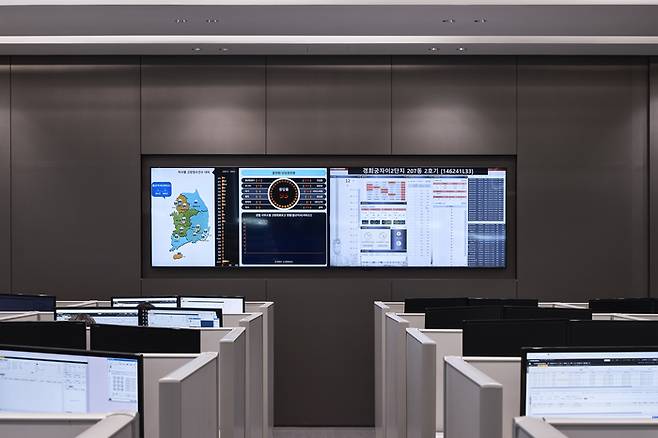 현대엘리베이터 스마트캠퍼스에서 24시간 운영되는 고객케어센터(HCCC). [현대엘리베이터]