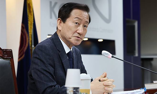 류희림 방송통신심의위원장. 연합뉴스