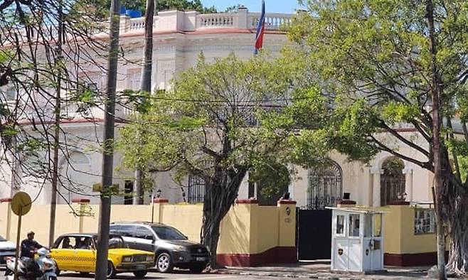 쿠바 아바나에 있는 북한대사관 전경. 연합뉴스