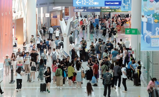 인천국제공항 제1여객터미널 출국장. 연합뉴스