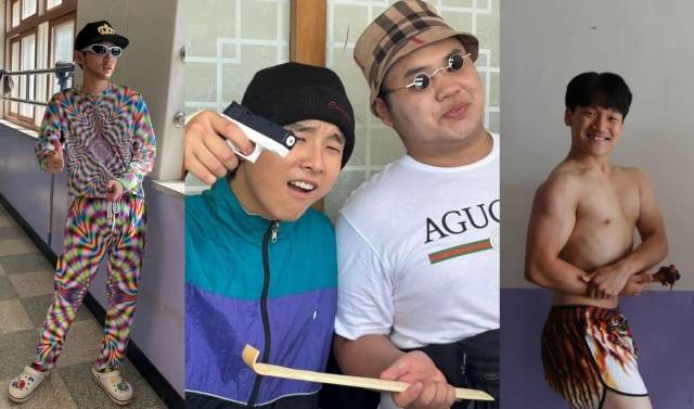 침착맨, 뷰티풀너드, 말왕 등 유튜버로 분장한 의정부고등학교 학생들. 의정부고 학생자치회(@uigocouncil_official)