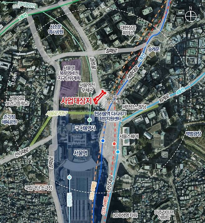 '서울역 희망 지원센터' 위치도(서울시 제공).
