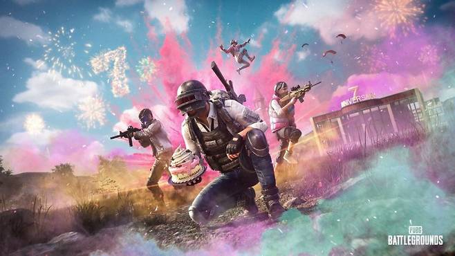 크래프톤의 'PUBG:배틀그라운드' 7주년 이미지. 크래프톤 제공