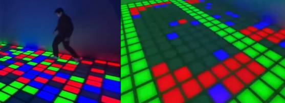 Screen captures of the floor at Techrun in Gwangjin District, eastern Seoul [TECHRUN]