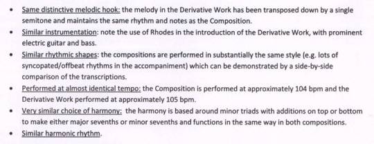 샤카탁 측이 내용증명을 통해 제시한 표절 의심 근거