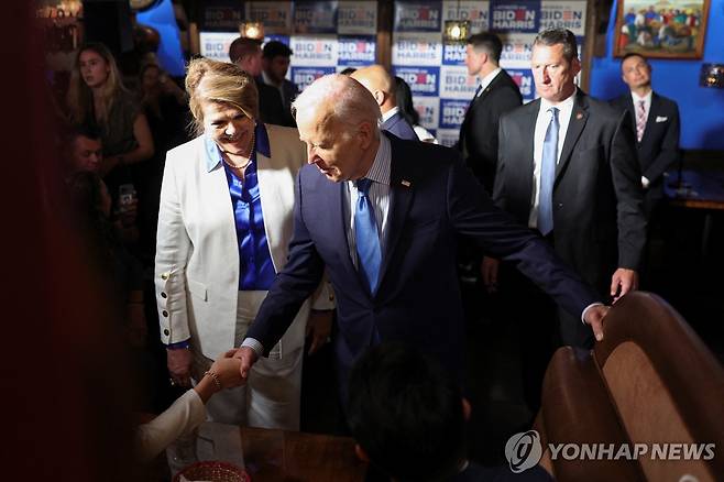 미국 민주당 대선 후보인 조 바이든 대통령 [라스베이거스 로이터=연합뉴스. 재판매 및 DB 금지]