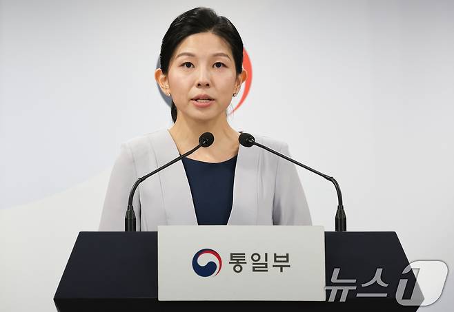 김인애 통일부 부대변인. 2024.7.12/뉴스1 ⓒ News1 허경 기자