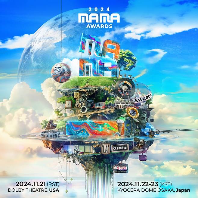 Promotional poster for 2024 MAMA Awards (CJ ENM)