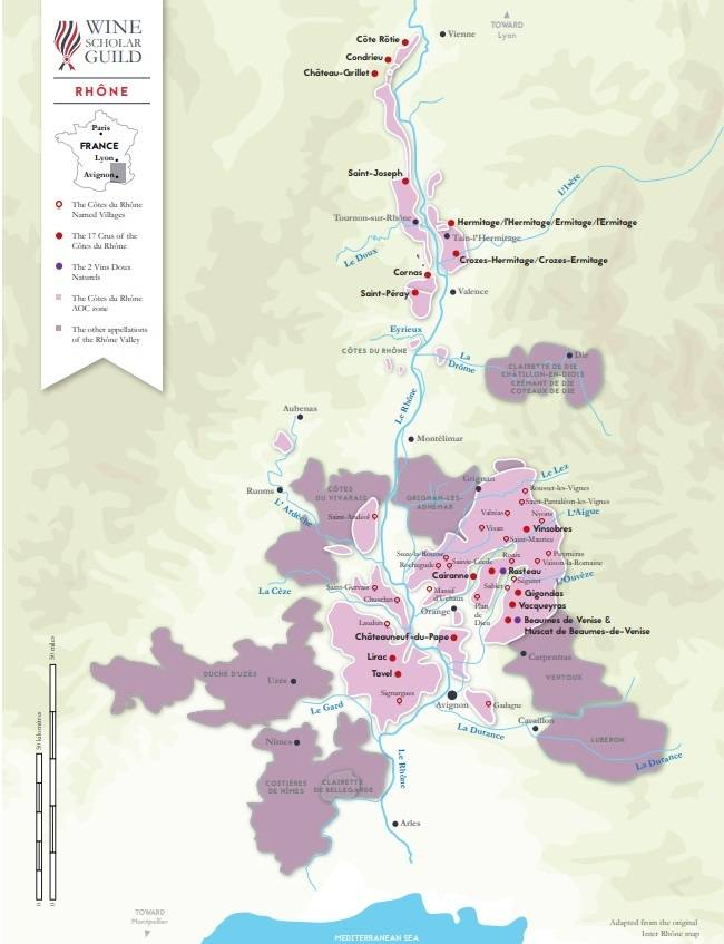 론 와인 산지. FWS
