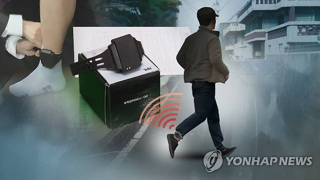 전자발찌 차고도 성폭행 (CG) [연합뉴스TV 제공]