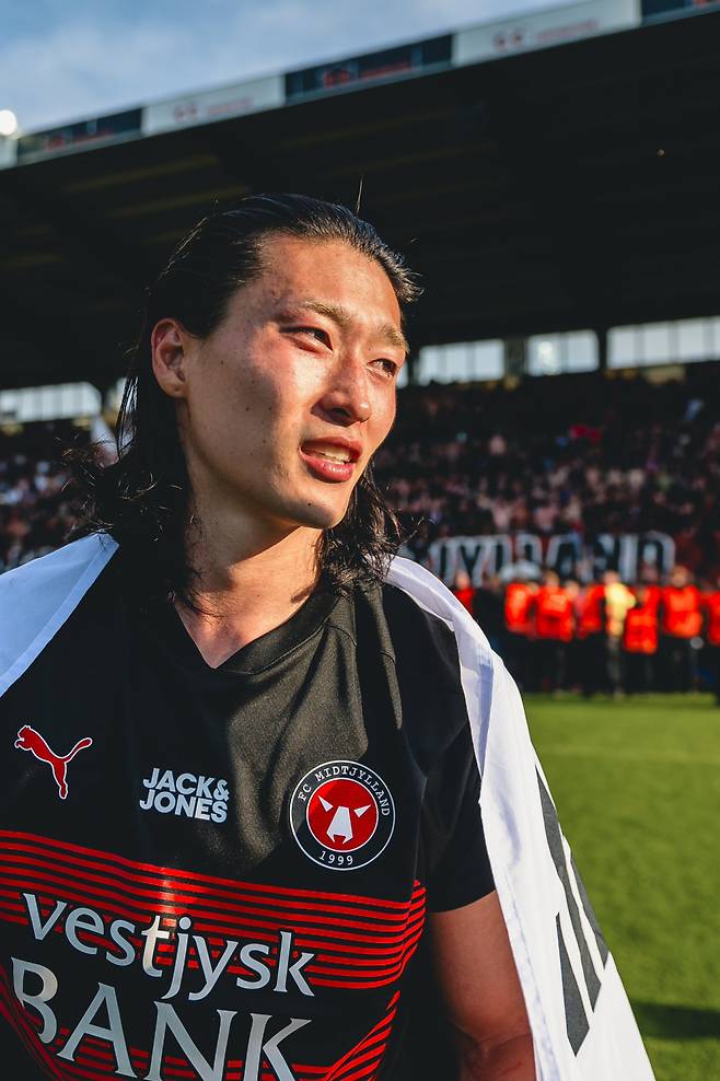 미트윌란 공격수 조규성. /사진=미트윌란 공식 SNS