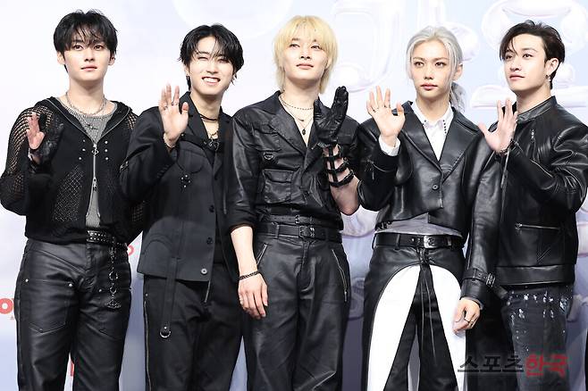 '2024 SBS 가요대전 Summer' 블루카펫 행사에 참석한 그룹 스트레이키즈(Stray Kids). ⓒ이혜영 기자 lhy@hankooki.com