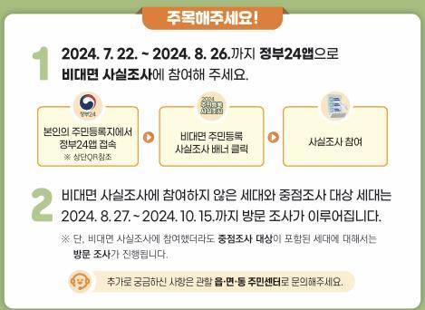 2024년 주민등록 사실조사 안내 [행안부 제공. 재판매 및 DB 금지]