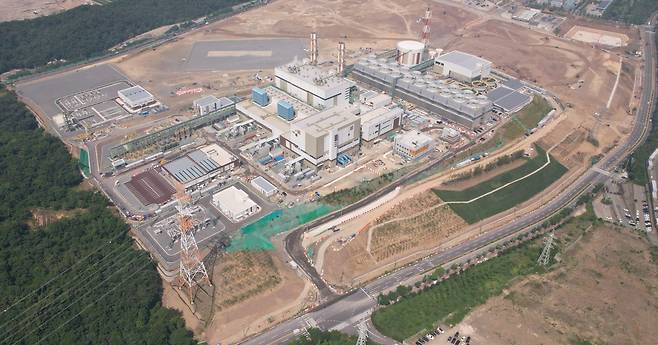 화천연가스(LNG)·액화석유가스(LPG) 복합 화력발전소인 울산지피에스 전경. /SK가스 제공