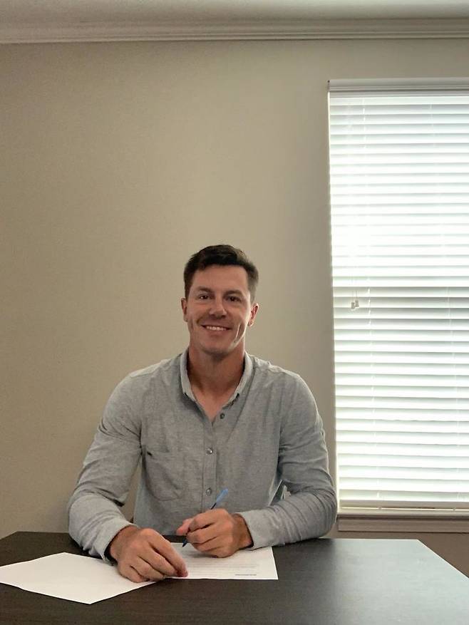 [서울=뉴시스] 프로야구 두산 베어스의 새 외국인 타자 제러드 영. (사진=두산 제공) *재판매 및 DB 금지