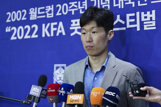 전북 현대 테크니컬 디렉터에서 물러나겠다는 뜻을 밝힌 박지성. 사진제공 | 대한축구협회